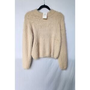 Lou and Gray Cream Eyelash Knit Sweater - NWT - Size Small